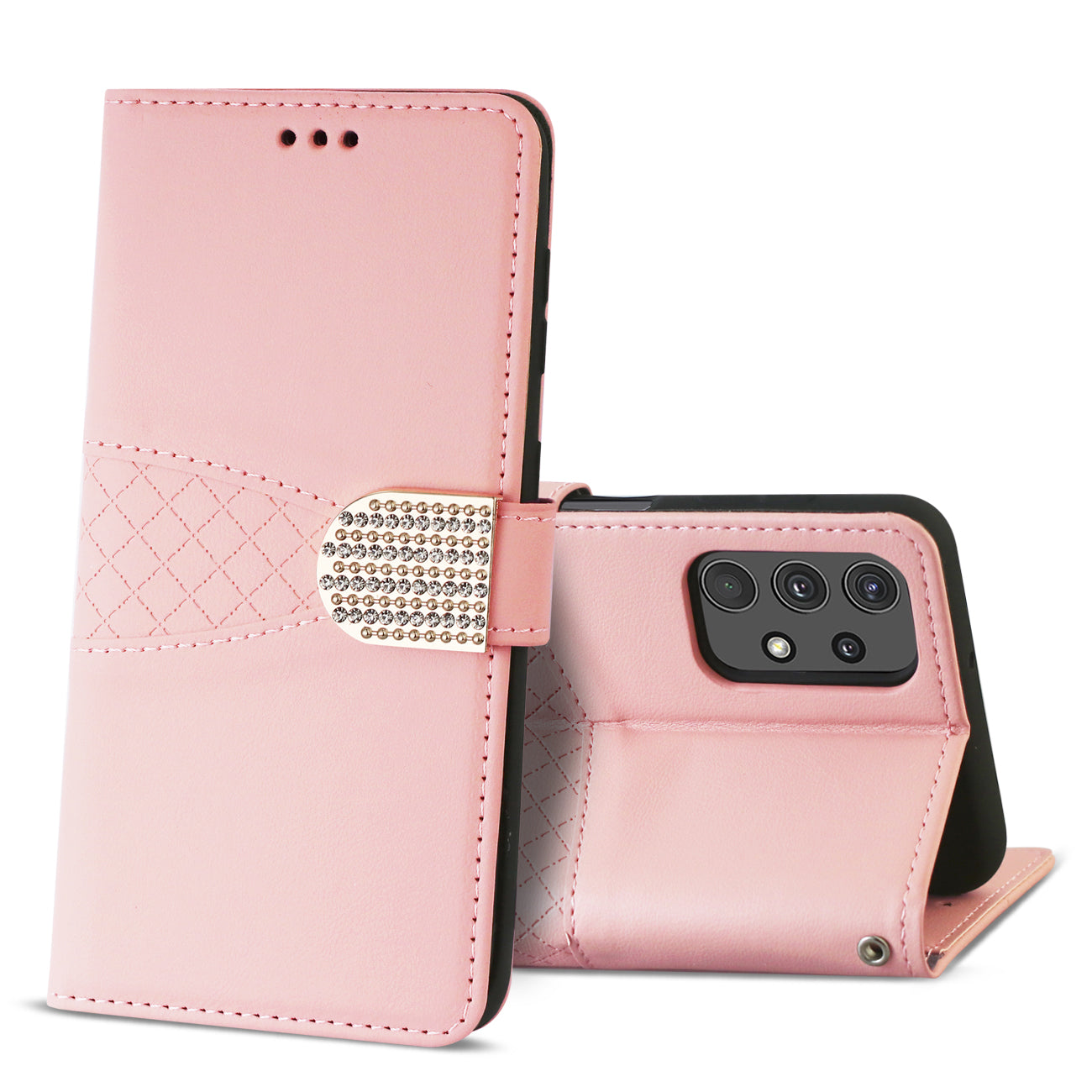 Reiko Samsung Galaxy A32 5G 3-In-1 Wallet Case In Pink